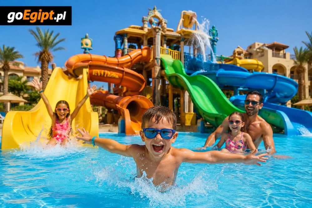 Aquapark w hotelu w Egipcie dla dzieci i rodzin