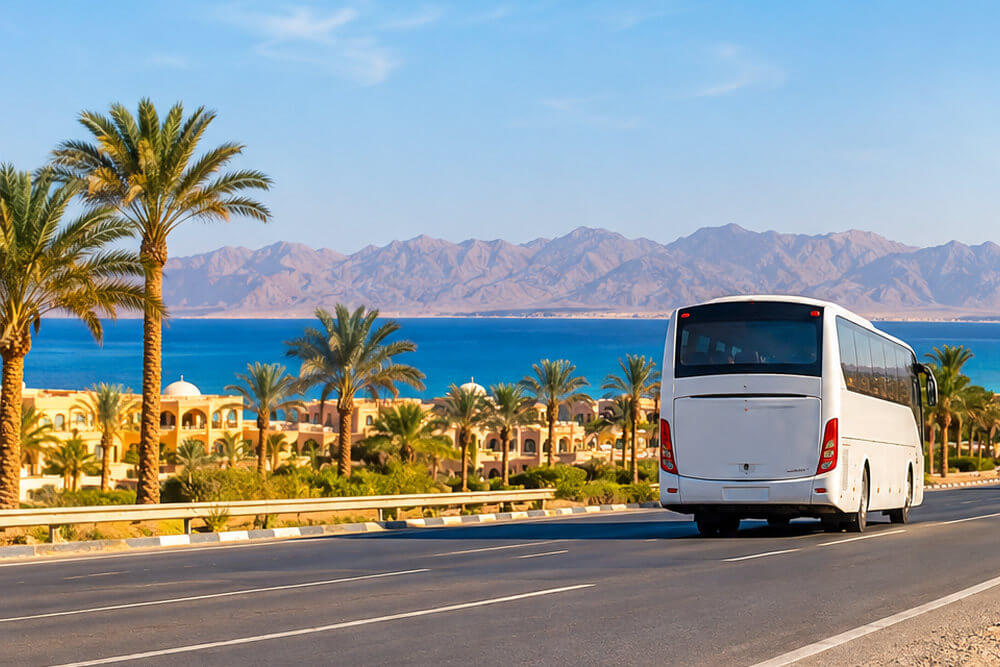 Szosa nad Morzem Czerwonym między Hurghadą a Marsa Alam