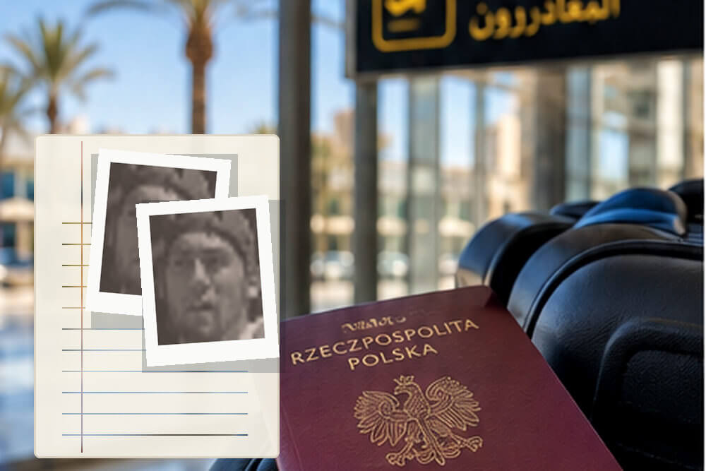 Zdjęcie biometryczne i dokumenty przygotowane do wizyty u konsula