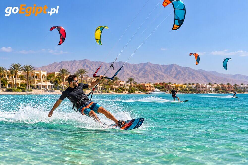 Kitesurfing w El Gounie na Morzu Czerwonym