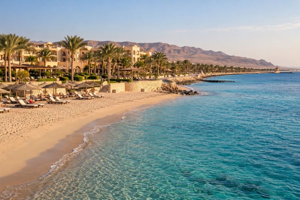 Spokojny resort w Sahl Hasheesh z prywatną plażą