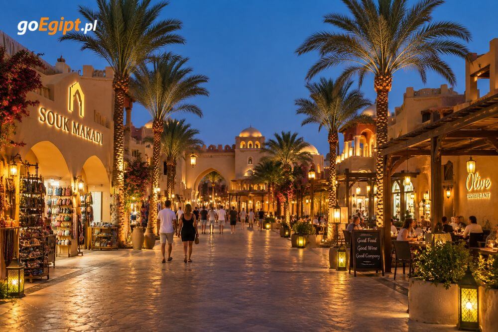 Souk Makadi – sklepy i strefa spacerowa w Madinat Makadi