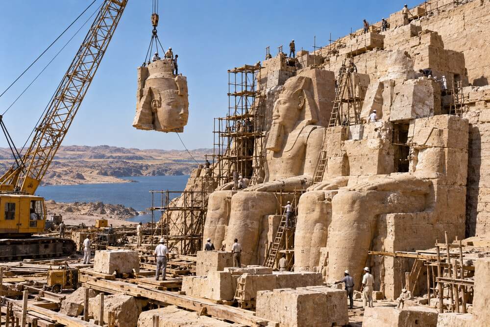 Relokacja świątyń Abu Simbel podczas kampanii UNESCO