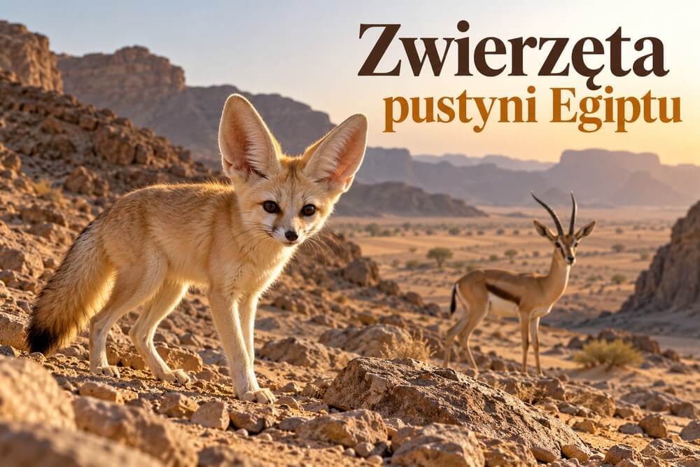 Zwierzęta pustyni Egiptu – fenek, gazele, szakale, gady i przystosowanie do suszy