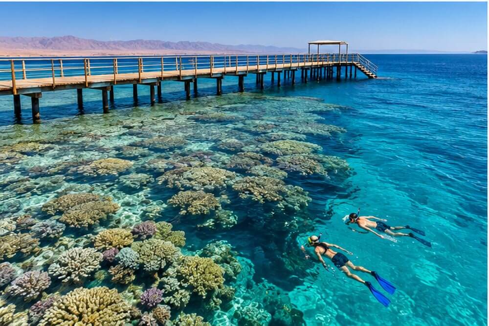 Rafa i pomost w Ras Nasrani w Sharm el Sheikh