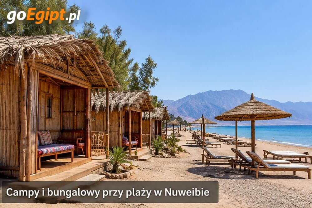 Campy i bungalowy przy plaży w Nuweibie