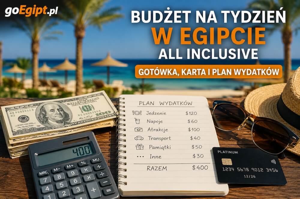 Budżet na tydzień w Egipcie all inclusive – gotówka, karta i plan wydatków